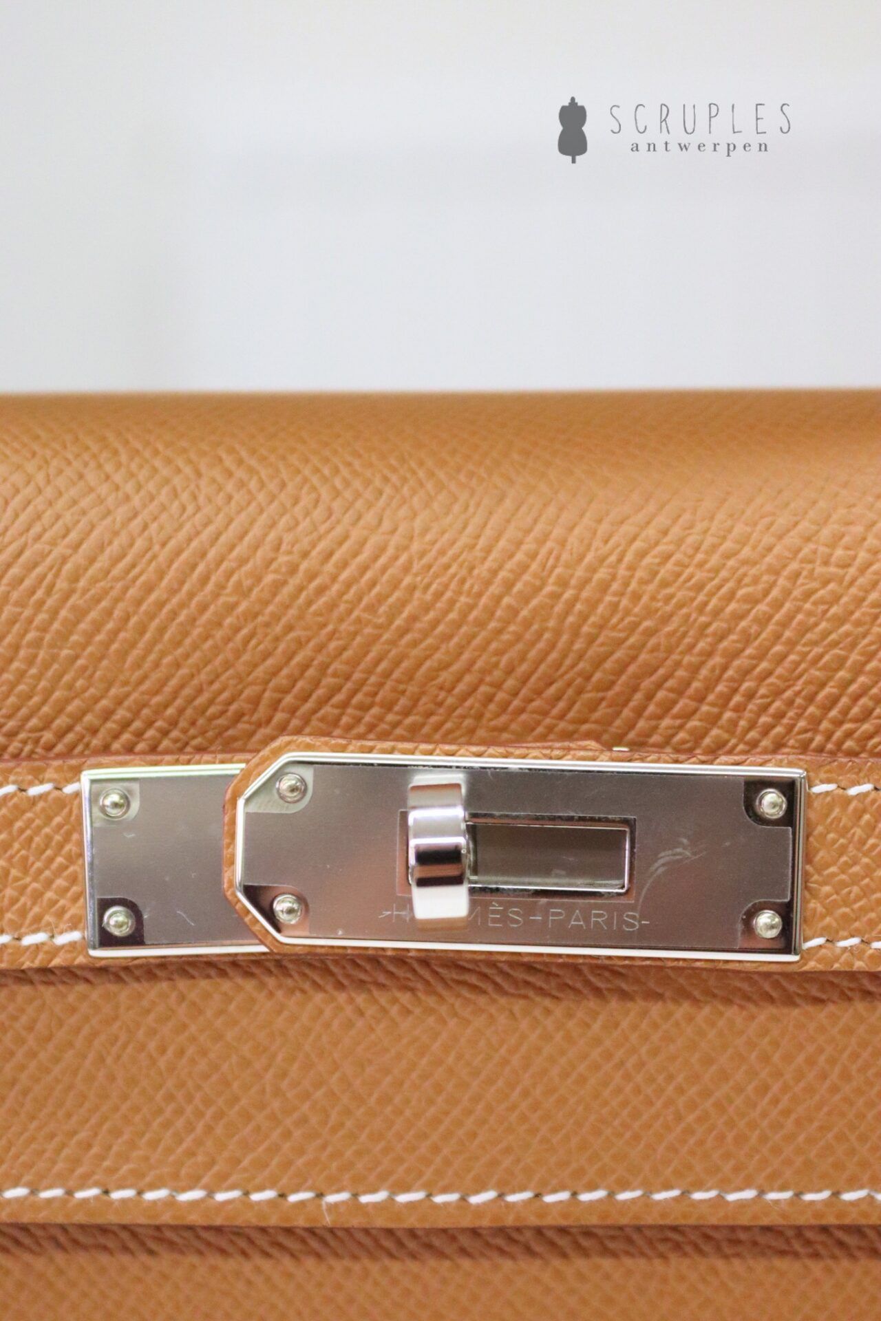Hermès Kelly II Sellier 32 Kalf Epsom 37 Goud Handtas - Afbeelding 8